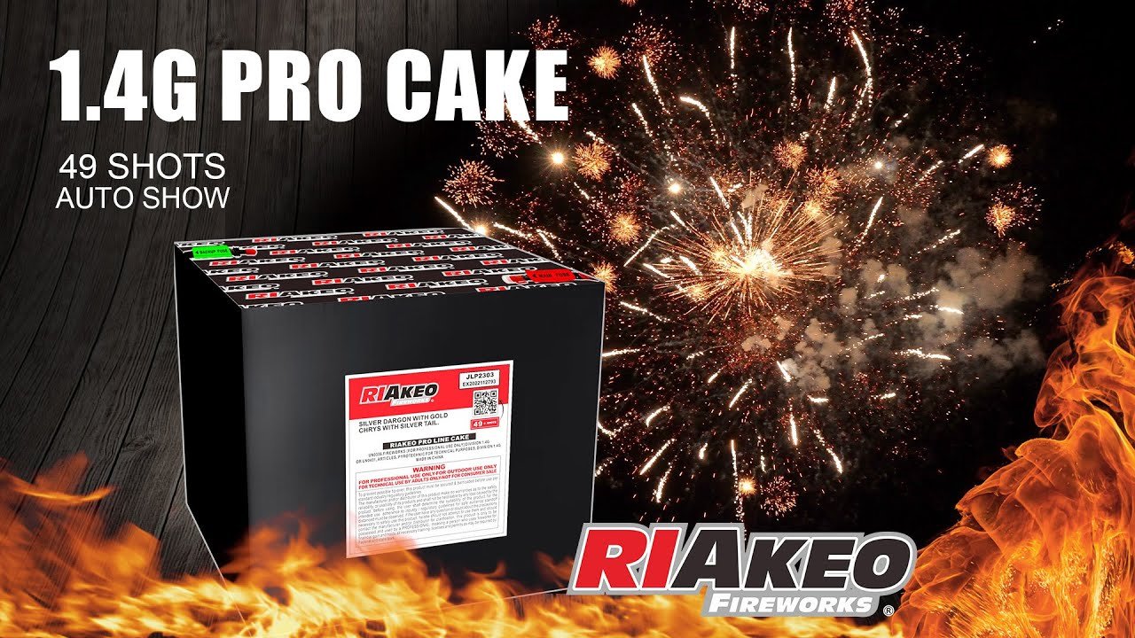 AUTO SHOW USA 1.4G PRO CAKE 1.2 inch 49 shots JLP2303 | RIAKEO FIREWORKS