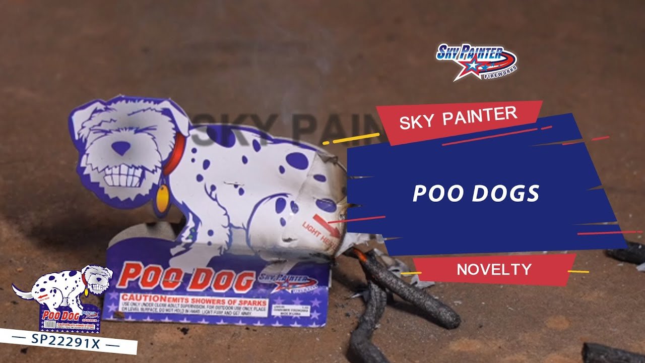 SKY PAINTER FIREWORKS NOVELTY SP22291X POO DOGS NOVELTY FIREWORKS