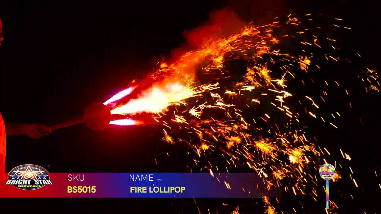 FIRE LOLLIPOP BS5015 BRIGHT STAR FIREWORKS 2022 NEW ITEMS