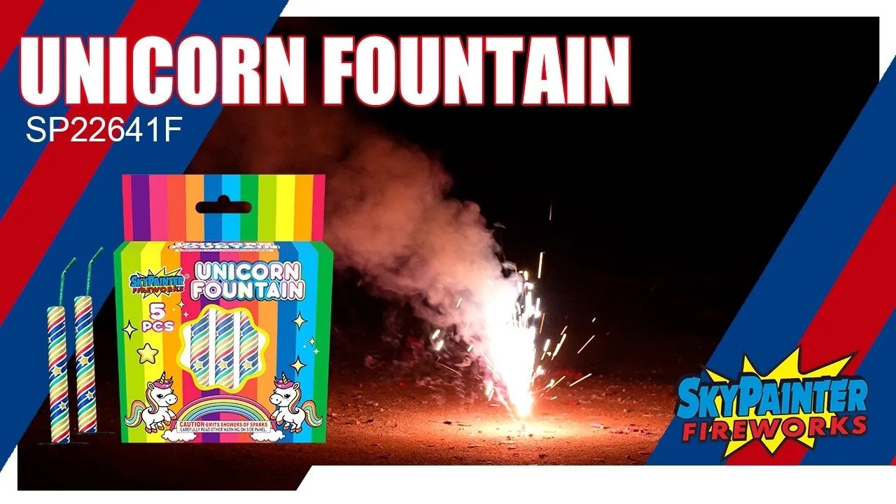 UNICORN FOUNTAIN SP22641F from Happy Family Fireworks #fireworks