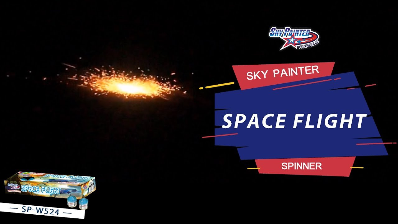 SKY PAINTER FIREWORKS SPINNER SP-W524 SPACE FLIGHT SPINNER FIREWORKS