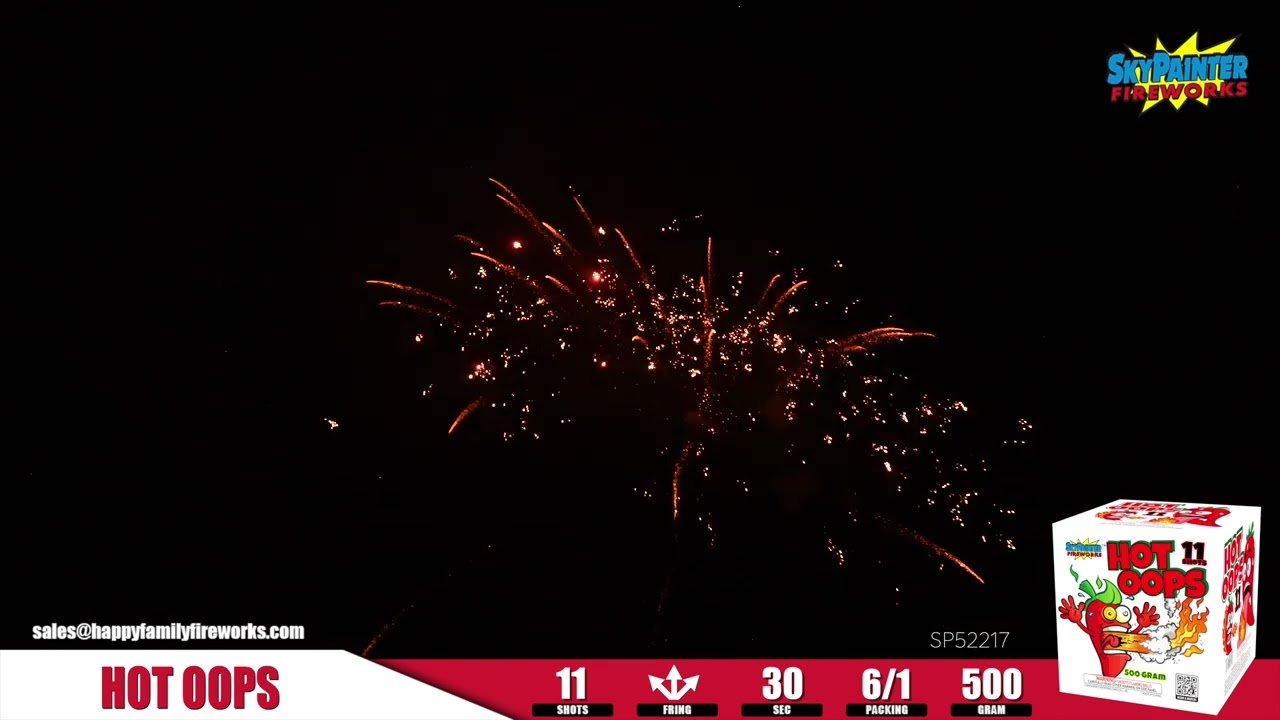 SP52217 HOT OOPS  11 shots from SKY PAINTER FIREWORKS #fireworks