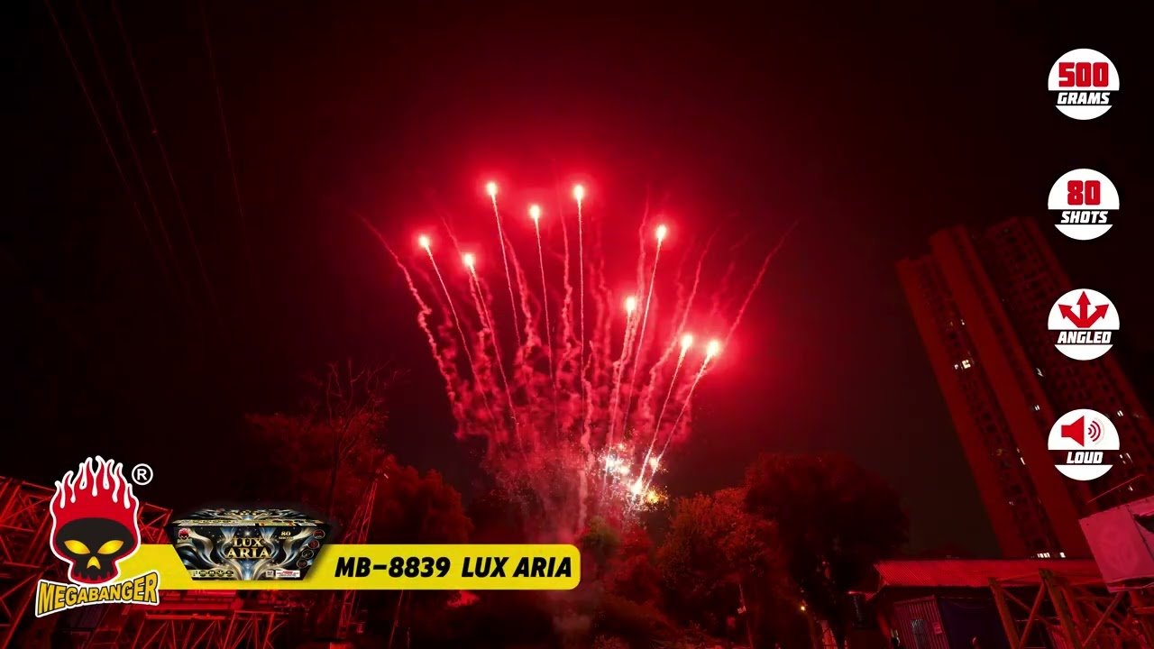 MB-8839 LUX ARIA #MEGABANGER FIREWORKS #2026 NEW ITEMS