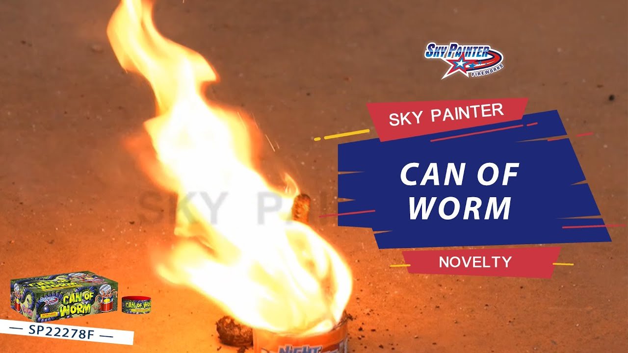 SKY PAINTER FIREWORKS NOVELTY SP22278F CAN OF WORM NOVELTY FIREWORKS