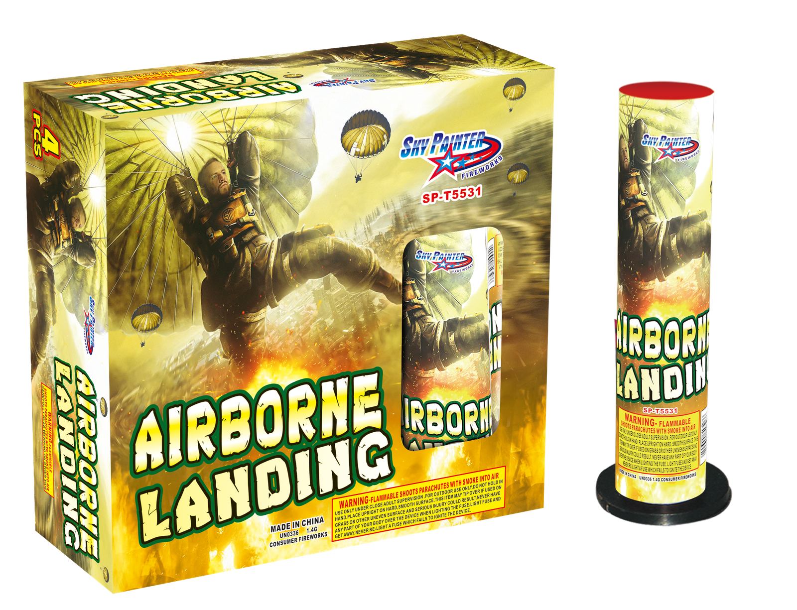 PARACHUTE WITH SOLDIER