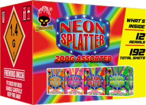 NEON SPLATTER, 16 SHOTS