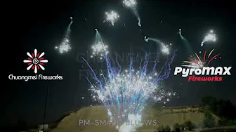 Blue SM Comet + White Strobe Waterfall w/Silver Strobe Mine(49Shot, Fan)